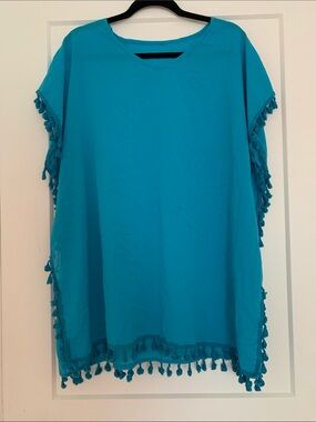Deep Blue Swimsuit Cover-Up